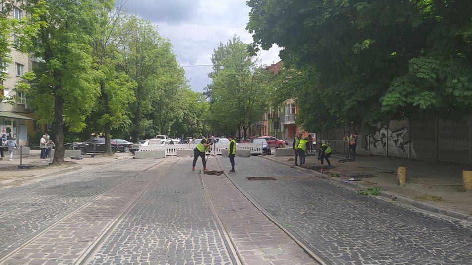 У Львові частину вулиці Шевченка закрили на ремонт